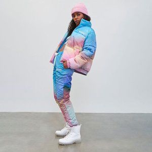 🌈 Pantone Gradient Puffer Joggers | Size M